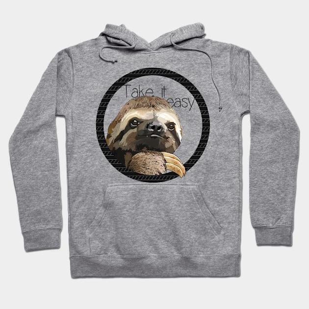 SLOTH DOWN Hoodie by UnseriousDesign